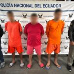 Policía Nacional aprehende a tres presuntos integrantes de “Los Choneros” vinculados a delitos en ejes viales