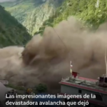 Las impresionantes imágenes de la devastadora avalancha que dejó cientos de muertos y desaparecidos en la frontera de Nepal