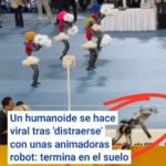 Un humanoide se hace viral tras ‘distraerse’ con unas animadoras robot: termina en el suelo