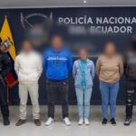 Policía aprehende a cuatro personas por presunto tráfico ilícito de sustancias sujetas a fiscalización en Riobamba