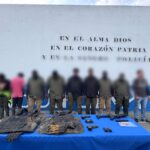 Ocho personas aprehendidas por presunta tenencia de armas, municiones y explosivos en Zaruma