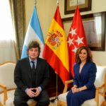 Milei llama “impresentable dictador” a Sánchez en una visita a España donde ha hablado con Ayuso y Abascal