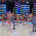 Un presentador mexicano le da una patada a un dron y acaba empotrándolo contra la cara de una modelo en pleno directo